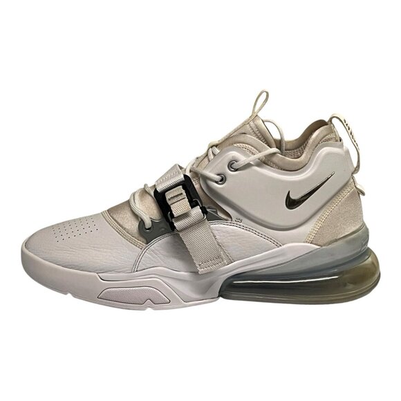 Nike Air Force 270 Men’s Sneakers White/ Metallic Silver AH6772 -100 Size 11 main image 13